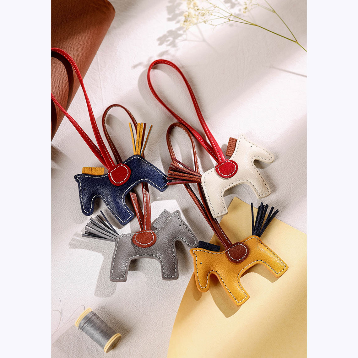 CUCUBIRD POPSEWING® Leather Horse Bag Charm DIY Kit  