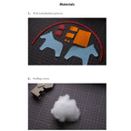 CUCUBIRD CUCUBIRD Sheep Leather Color Horse Purse Charm DIY Kit  