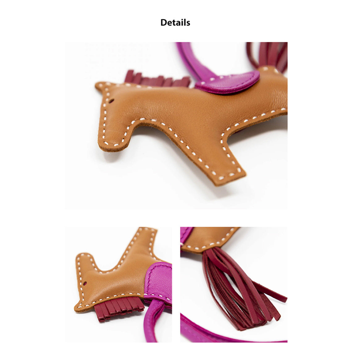 CUCUBIRD CUCUBIRD Sheep Leather Color Horse Purse Charm DIY Kit  