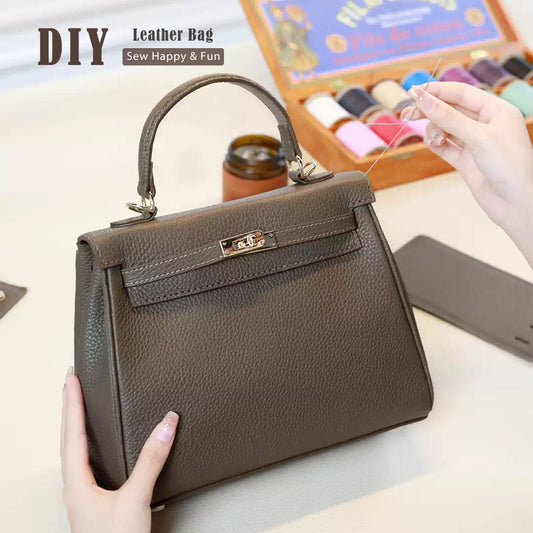 CUCUBIRD POPSEWING® Top Grain Leather New Kelli Bag DIY Kit  