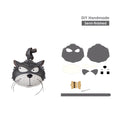 CUCUBIRD POPSEWING® Leather Fun Cat Keychain DIY Kit  