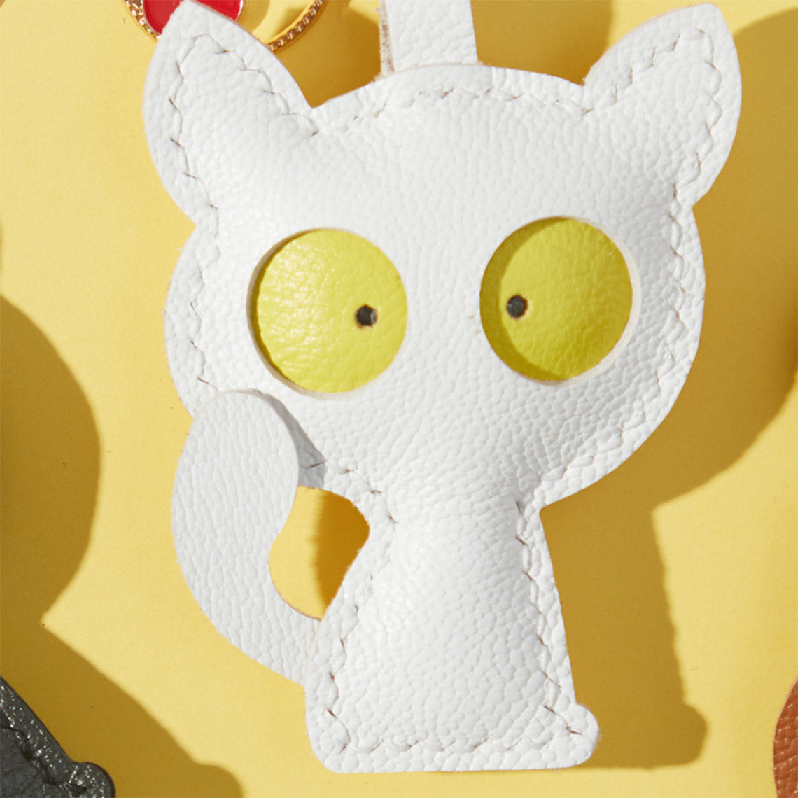 CUCUBIRD CUCUBIRD Leather Kitty Keychain DIY Kits White 