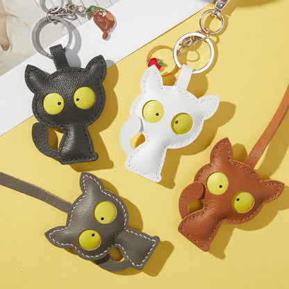 CUCUBIRD Leather Kitty Keychain DIY Kits