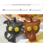 CUCUBIRD CUCUBIRD Leather Kitty Keychain DIY Kits  