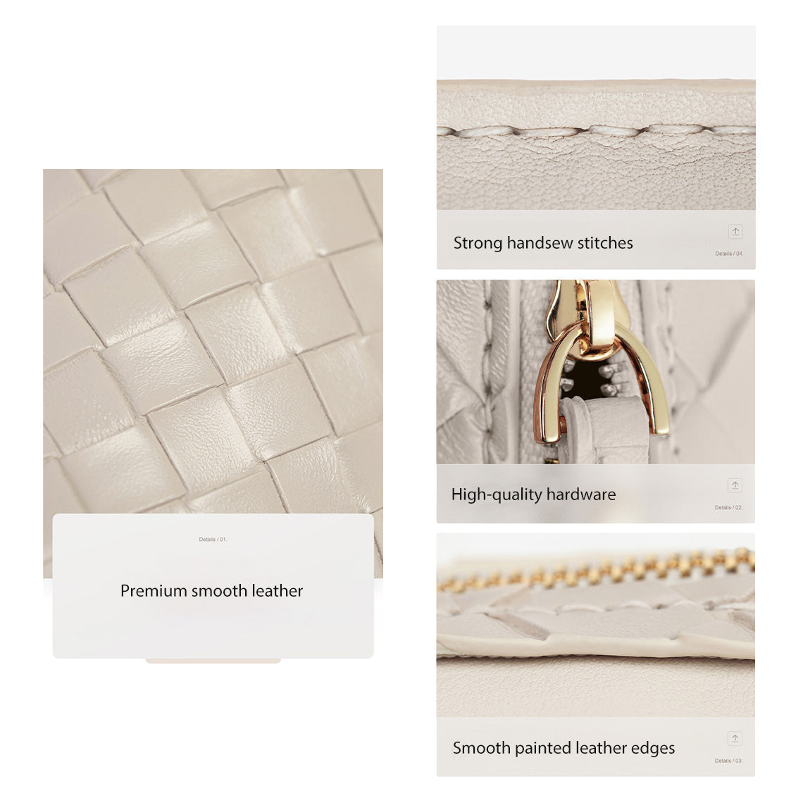 CUCUBIRD CUCUBIRD Leather Woven Clutch DIY Kits  