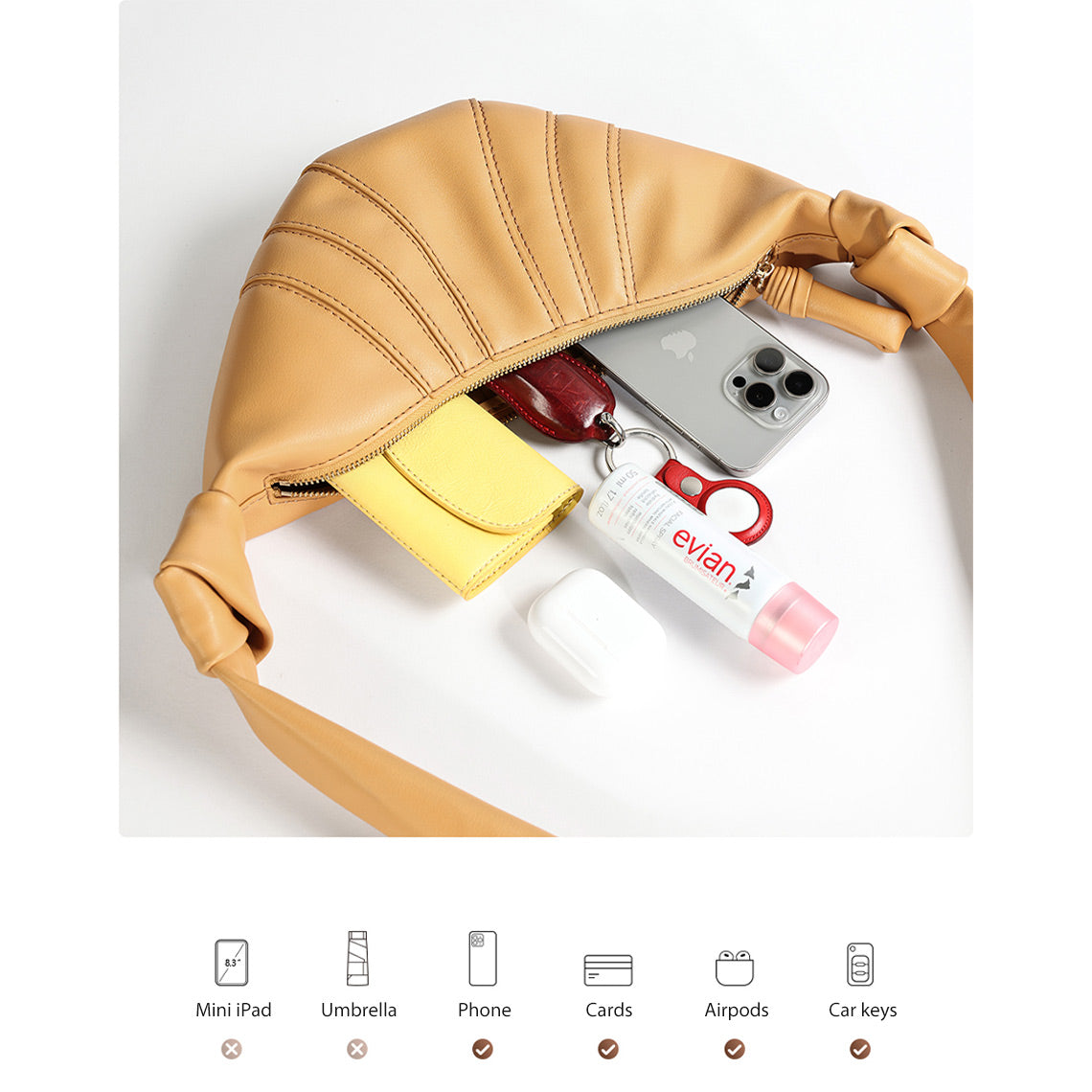 CUCUBIRD POPSEWING® Leather Croissant Shoulder Bag DIY Kit  