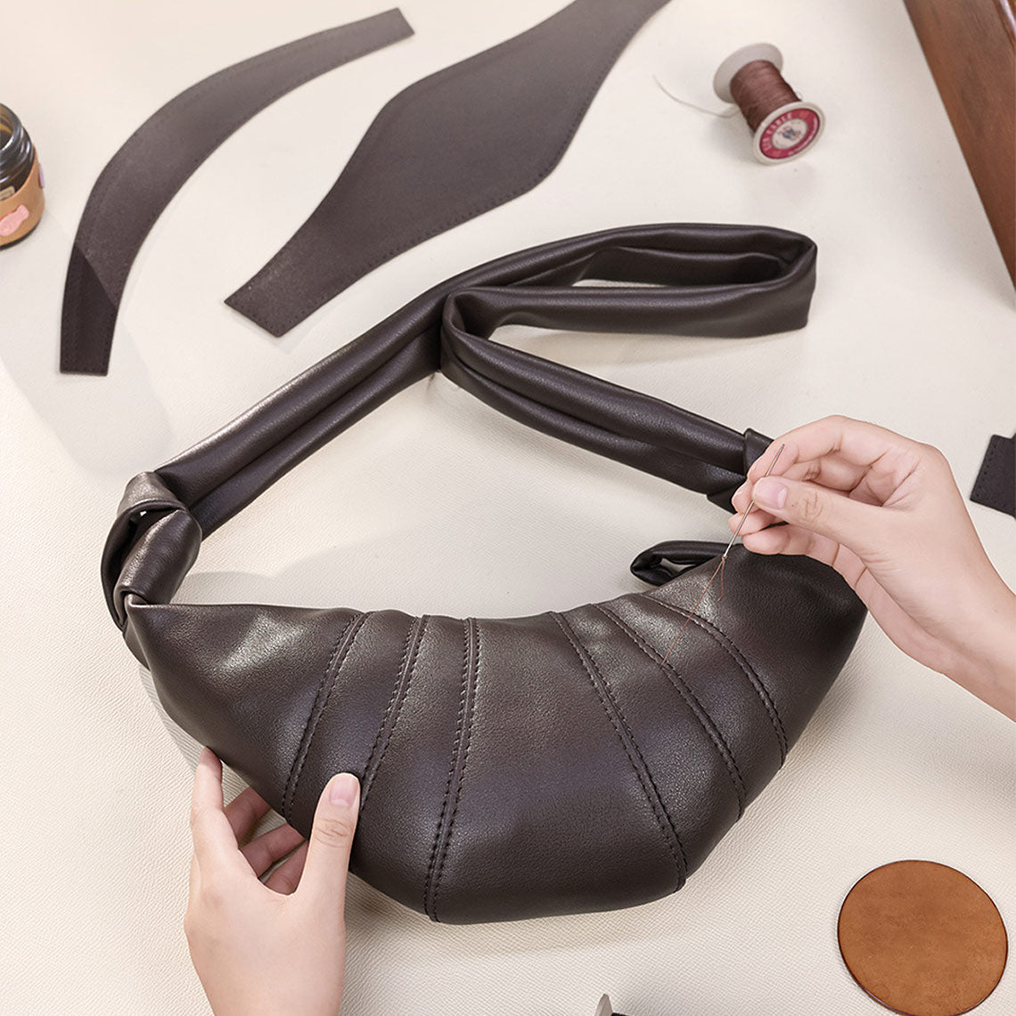 CUCUBIRD POPSEWING® Leather Croissant Shoulder Bag DIY Kit  