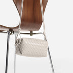 CUCUBIRD CUCUBIRD Leather Woven Clutch DIY Kits Creamy White 