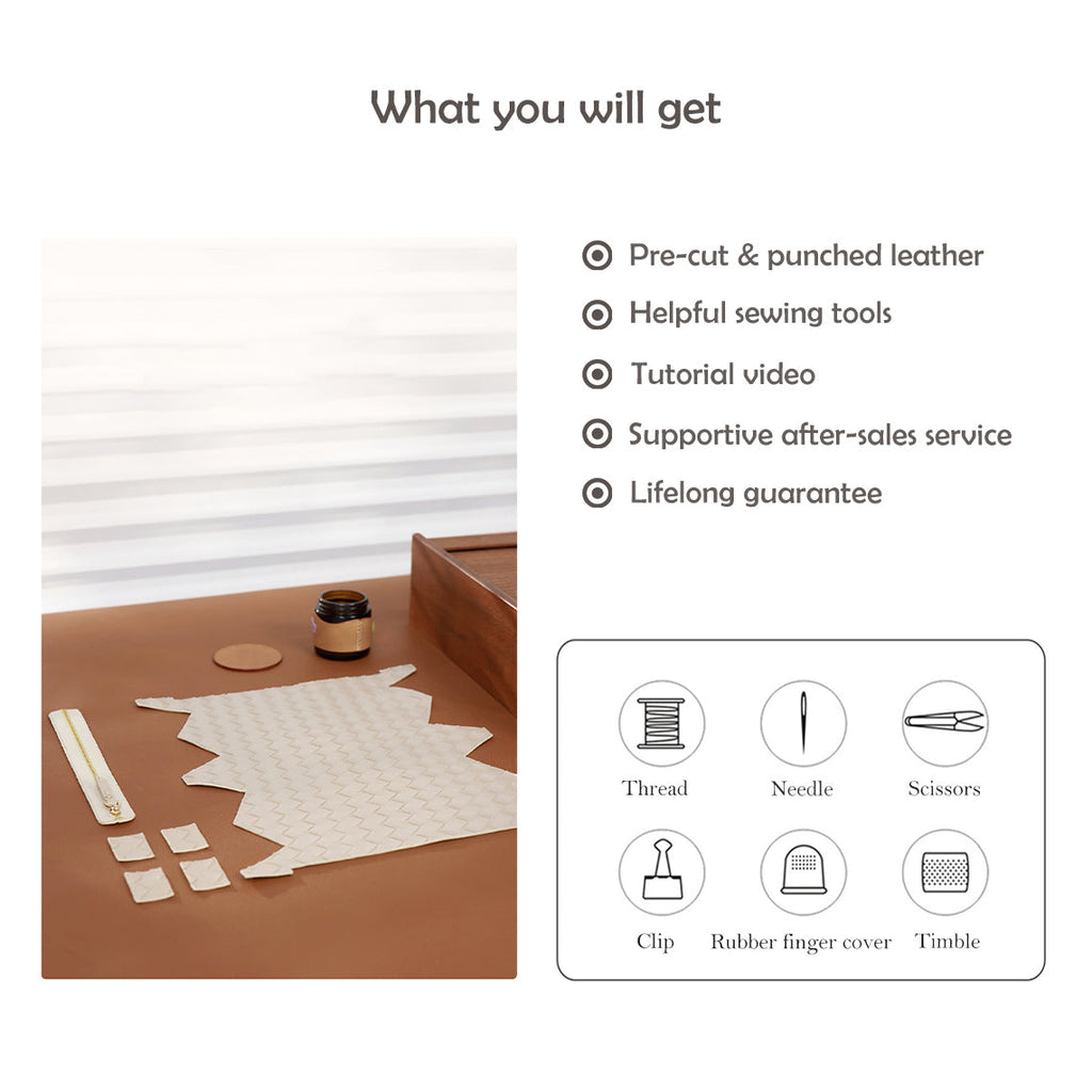 CUCUBIRD CUCUBIRD Leather Woven Clutch DIY Kits  