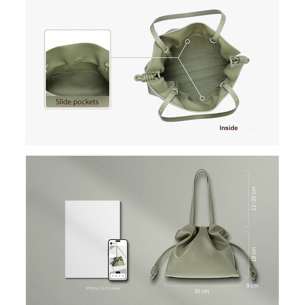 CUCUBIRD CUCUBIRD Leather Drawstring Bucket Bag DIY Kits  