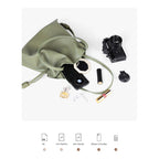 CUCUBIRD CUCUBIRD Leather Drawstring Bucket Bag DIY Kits  
