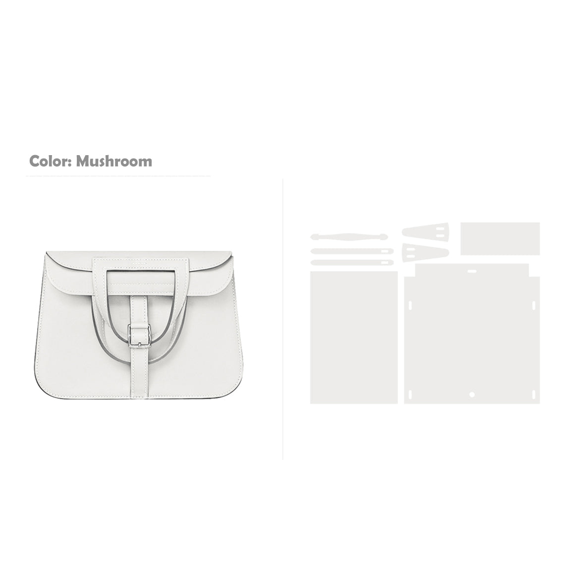 CUCUBIRD POPSEWING® Full Grain Leather Inspired Mini Horseshoe Bag - Advanced DIY Kits  