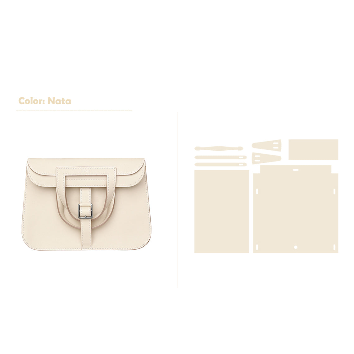 CUCUBIRD POPSEWING® Full Grain Leather Inspired Mini Horseshoe Bag - Advanced DIY Kits  