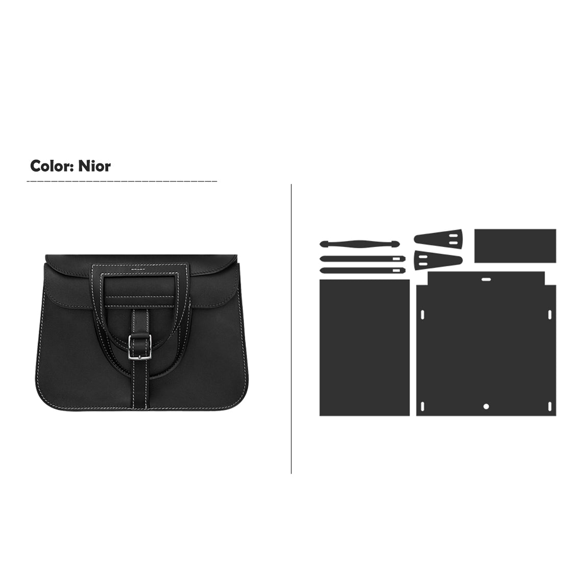 CUCUBIRD POPSEWING® Full Grain Leather Inspired Mini Horseshoe Bag - Advanced DIY Kits  