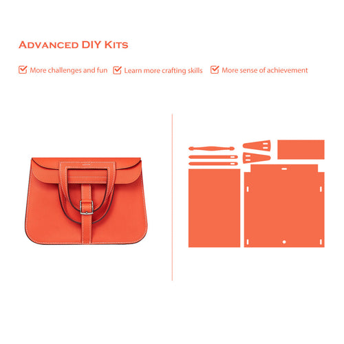 CUCUBIRD POPSEWING® Full Grain Leather Inspired Mini Horseshoe Bag - Advanced DIY Kits  
