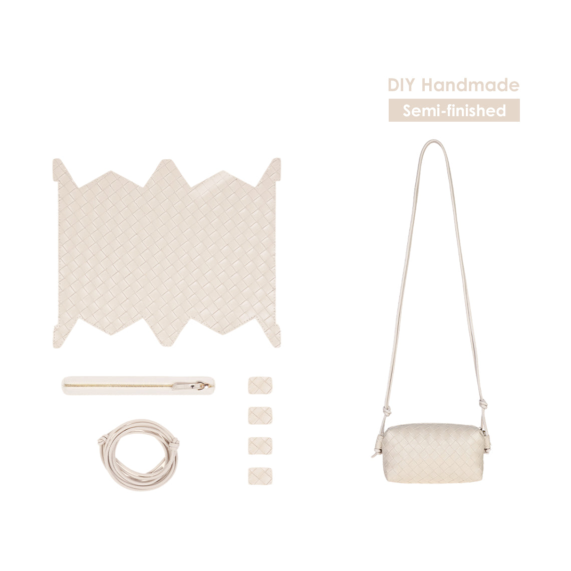 CUCUBIRD CUCUBIRD Leather Woven Clutch DIY Kits  