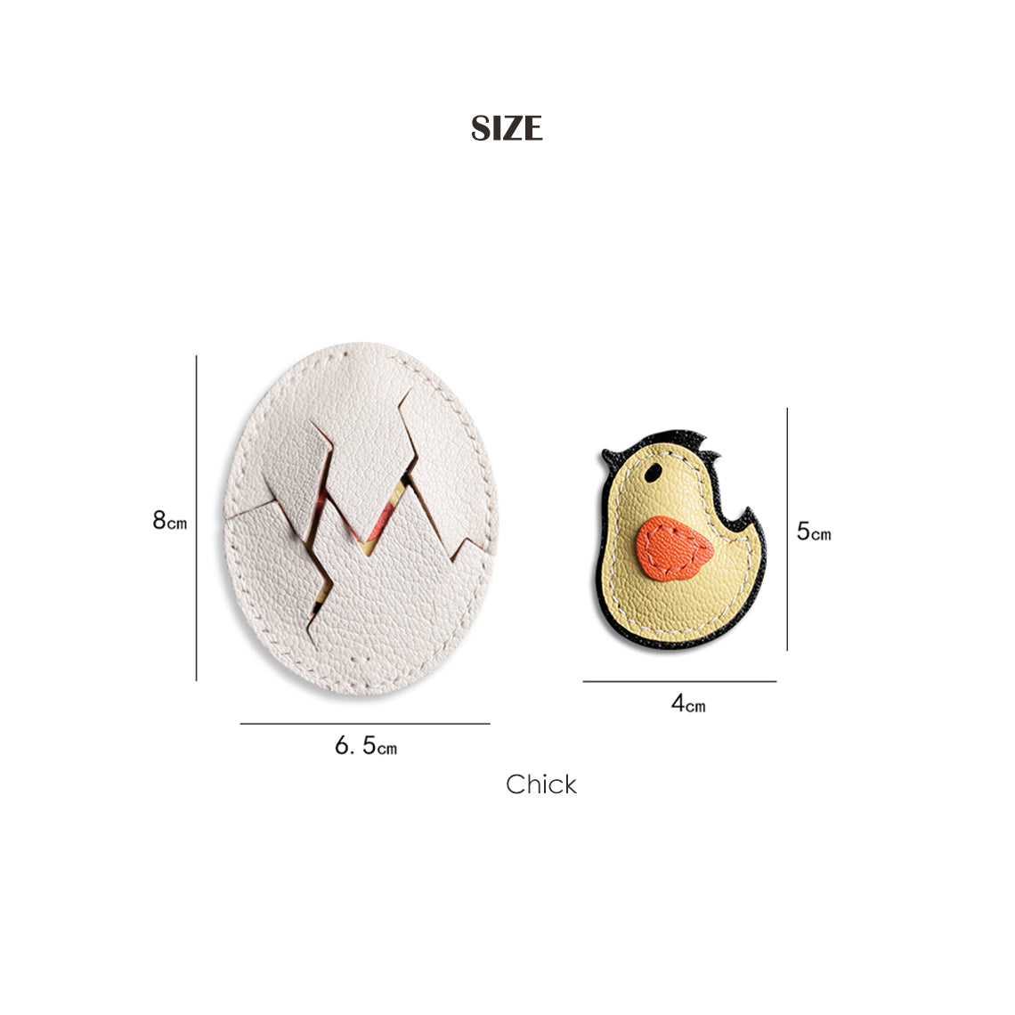 CUCUBIRD Leather Hatched Chick Charm DIY Kits