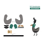 CUCUBIRD POPSEWING® Leather Silly Duck Keychain DIY Kit  