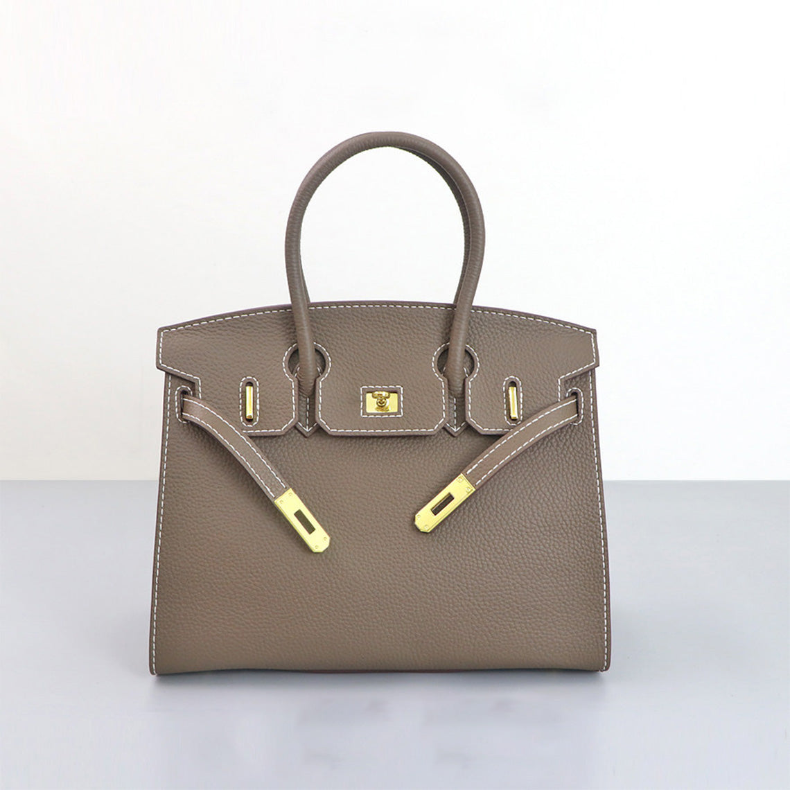 CUCUBIRD POPSEWING® Top Grain Leather Sellier Platinum Bag DIY Kit  