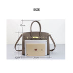 CUCUBIRD POPSEWING® Top Grain Leather Sellier Platinum Bag DIY Kit  