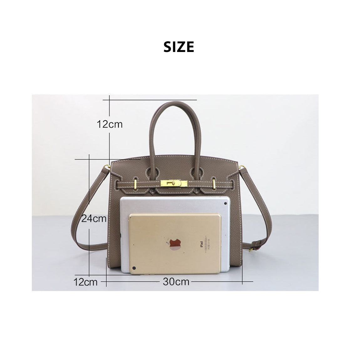 CUCUBIRD POPSEWING® Top Grain Leather Sellier Platinum Bag DIY Kit  