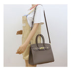 CUCUBIRD POPSEWING® Top Grain Leather Sellier Platinum Bag DIY Kit  