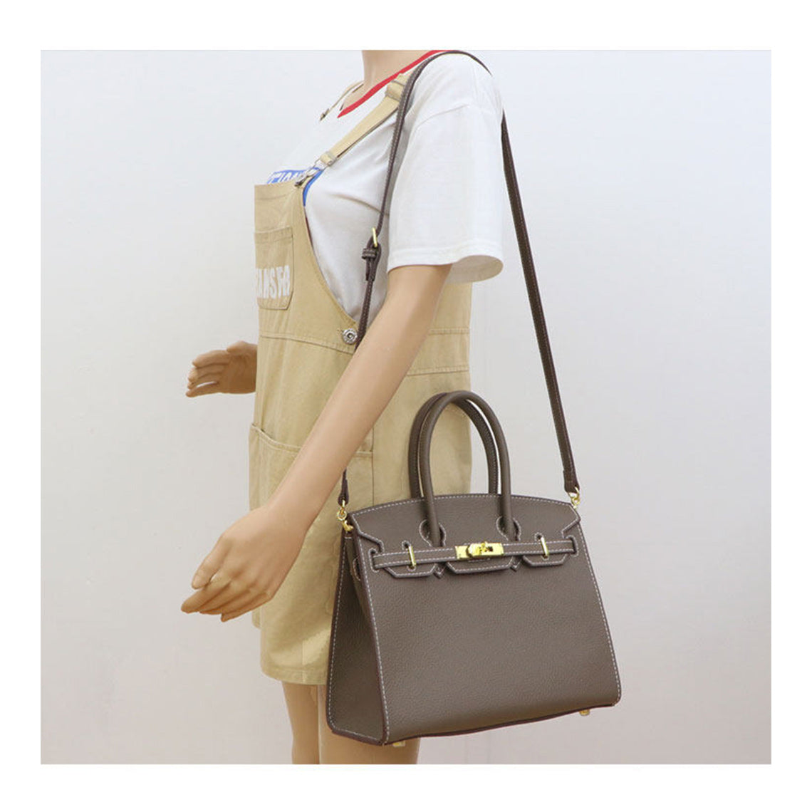 CUCUBIRD POPSEWING® Top Grain Leather Sellier Platinum Bag DIY Kit  