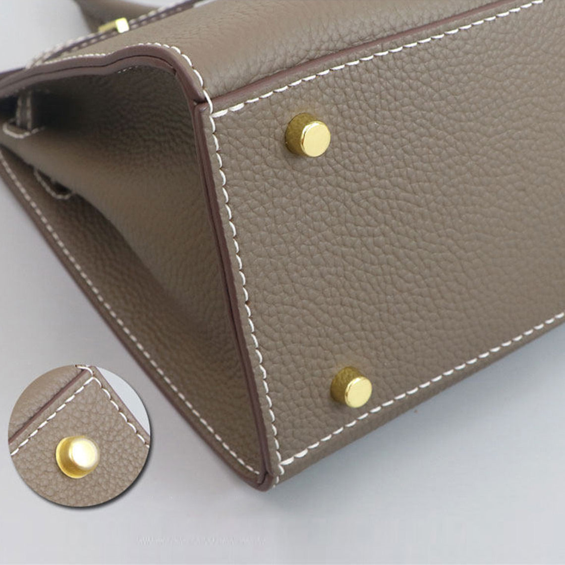 CUCUBIRD POPSEWING® Top Grain Leather Sellier Platinum Bag DIY Kit  