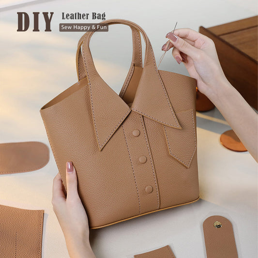 CUCUBIRD POPSEWING® Leather Collar Handbag DIY Kit  