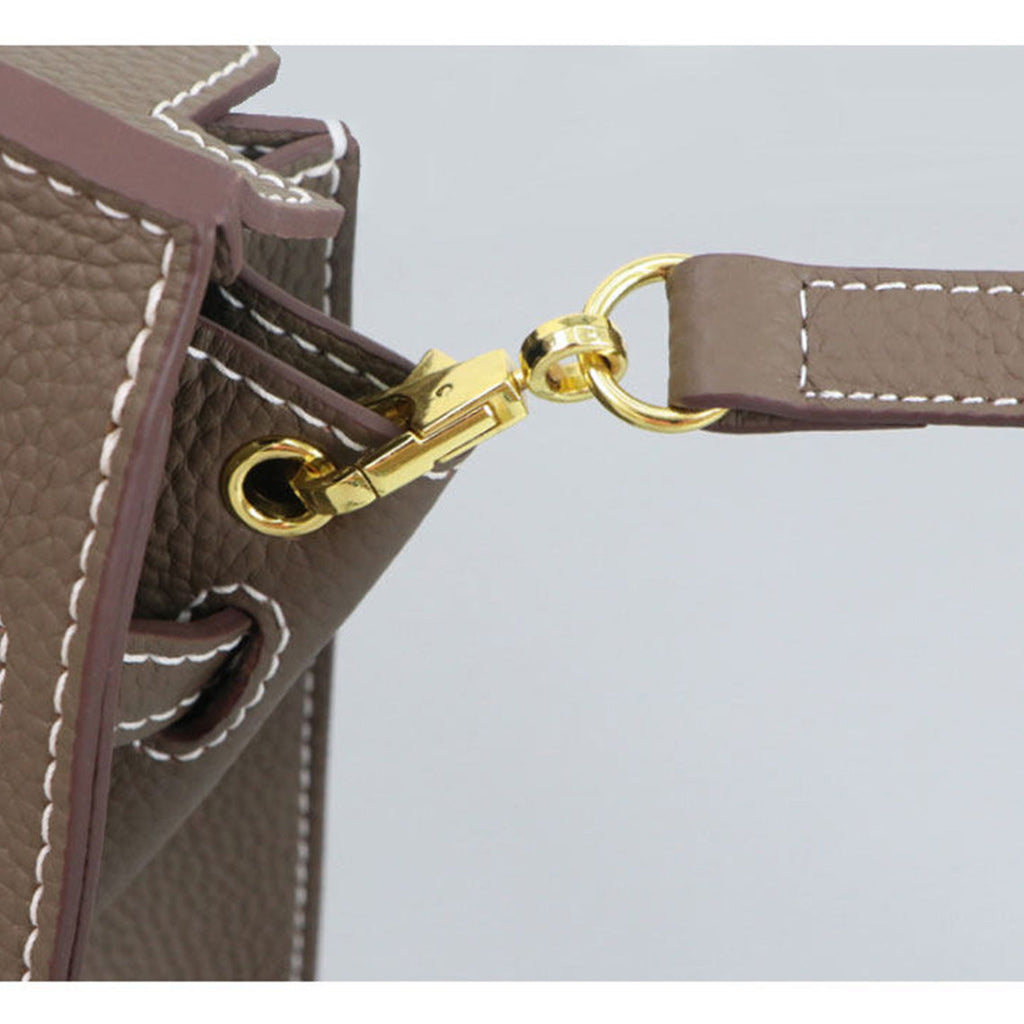 CUCUBIRD POPSEWING® Top Grain Leather Sellier Platinum Bag DIY Kit  