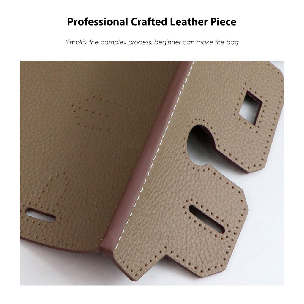 CUCUBIRD POPSEWING® Top Grain Leather Sellier Platinum Bag DIY Kit  