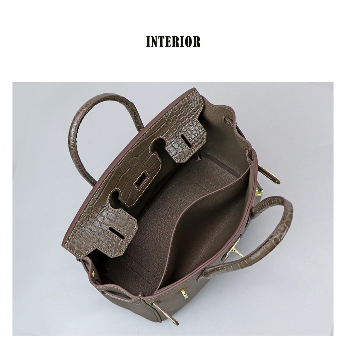 CUCUBIRD CUCUBIRD Top Grain Leather Bi-color Platinum Bag DIY Kit  