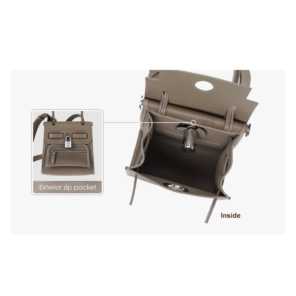 CUCUBIRD CUCUBIRD Top Grain Leather Inspired Mini Herbag DIY Kits  