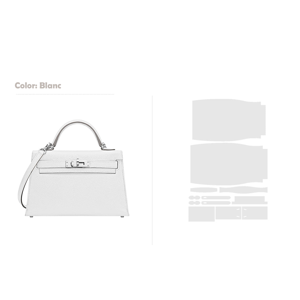 CUCUBIRD POPSEWING® Full Grain Leather Mini Kylie Handbag - Advanced DIY Kit  