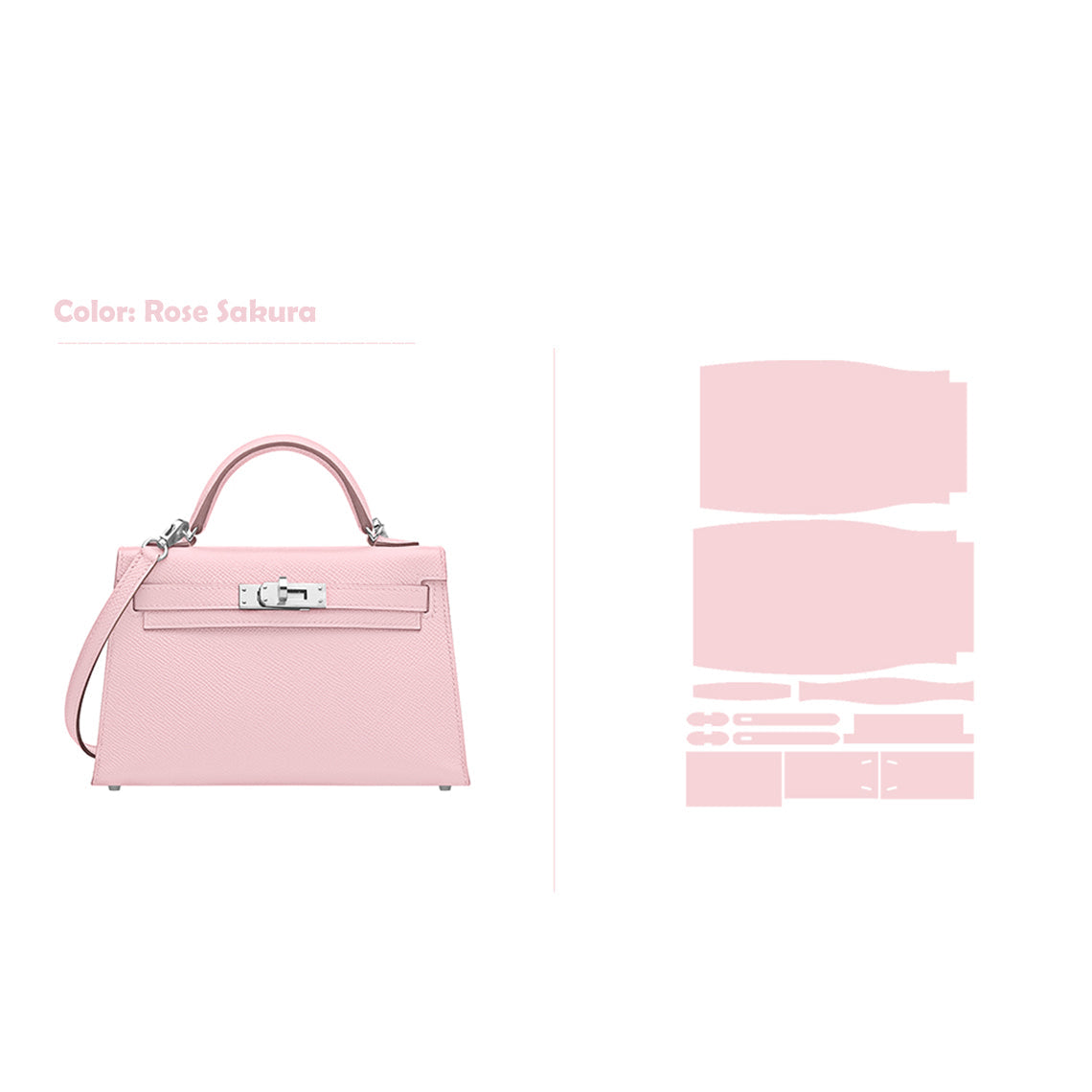 CUCUBIRD POPSEWING® Full Grain Leather Mini Kylie Handbag - Advanced DIY Kit  