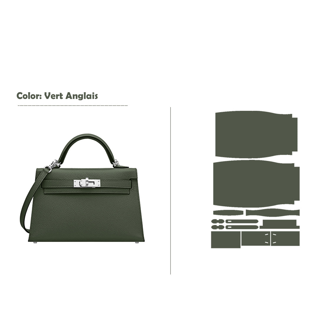 CUCUBIRD POPSEWING® Full Grain Leather Mini Kylie Handbag - Advanced DIY Kit  