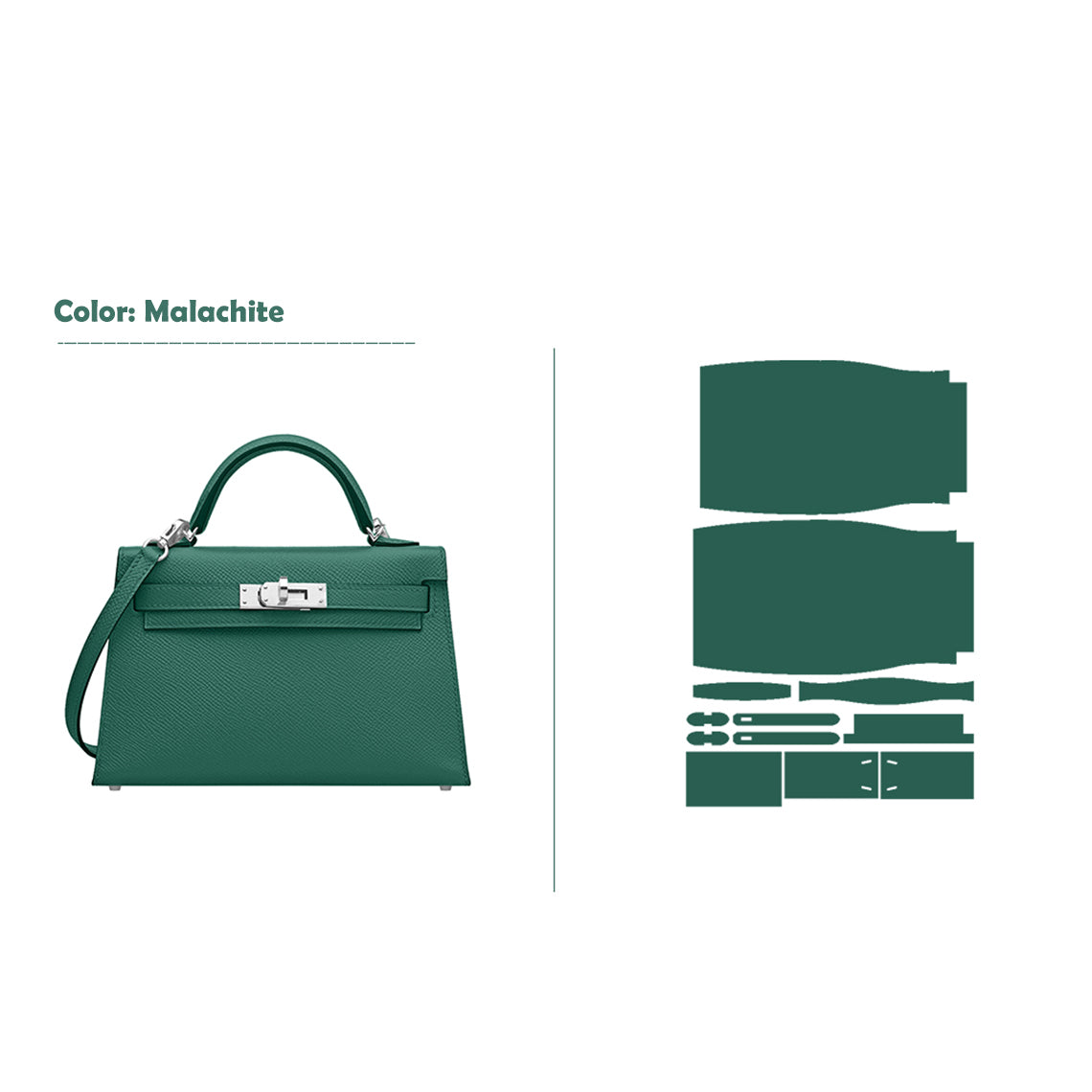 CUCUBIRD POPSEWING® Full Grain Leather Mini Kylie Handbag - Advanced DIY Kit  