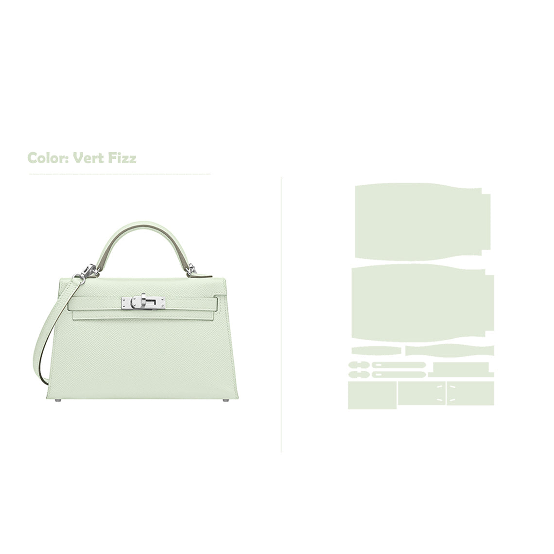 CUCUBIRD POPSEWING® Full Grain Leather Mini Kylie Handbag - Advanced DIY Kit  