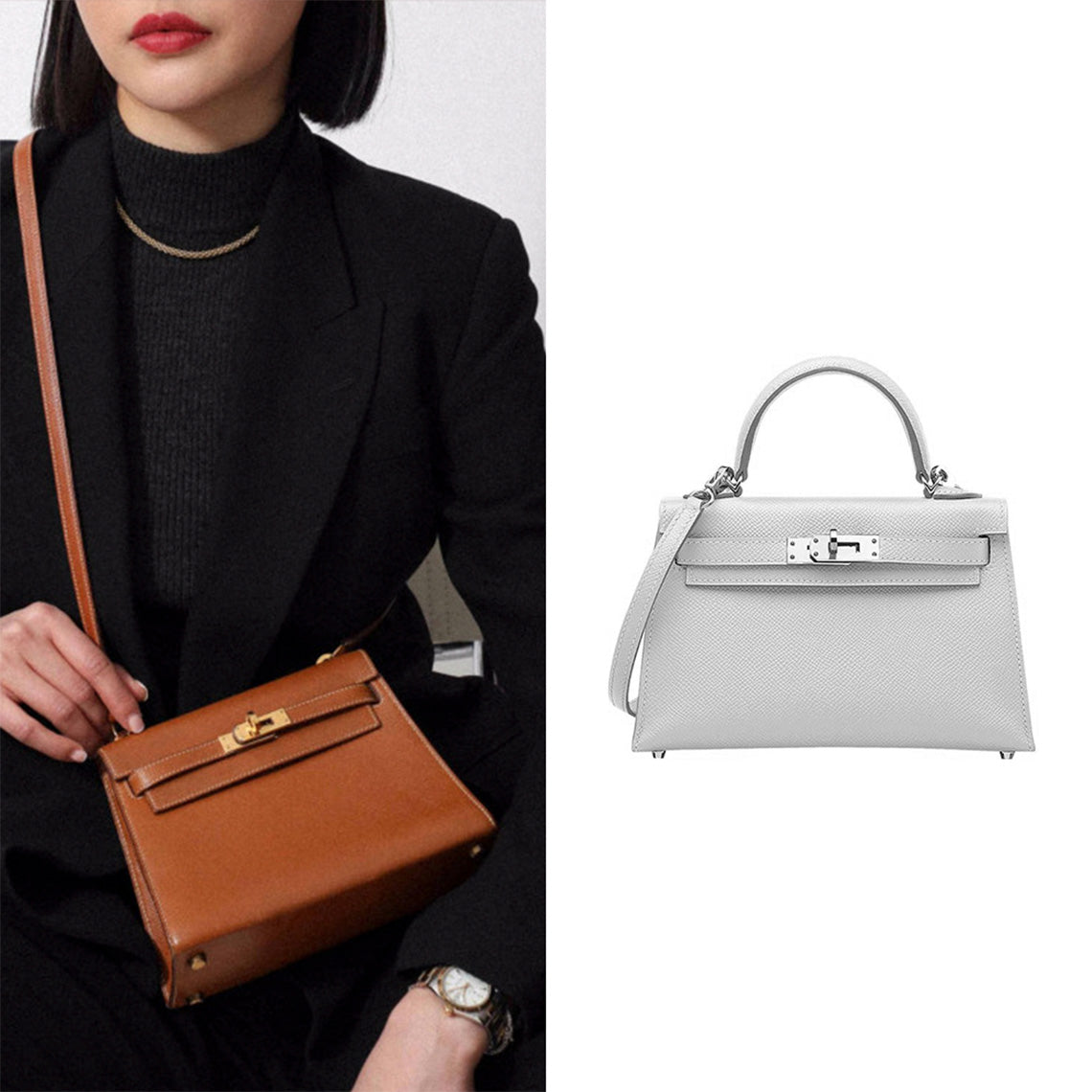 CUCUBIRD POPSEWING® Full Grain Leather Mini Kylie Handbag - Advanced DIY Kit  