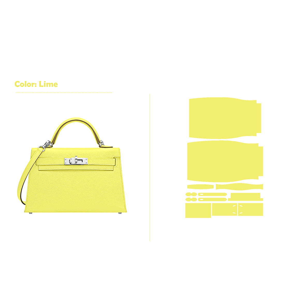 CUCUBIRD POPSEWING® Full Grain Leather Mini Kylie Handbag - Advanced DIY Kit  