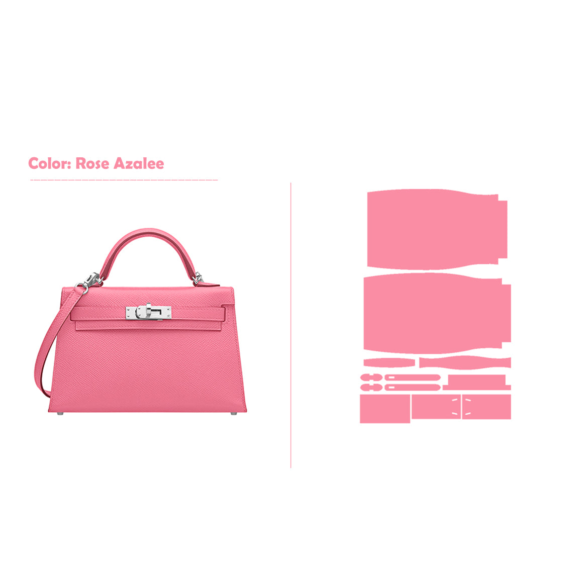 CUCUBIRD POPSEWING® Full Grain Leather Mini Kylie Handbag - Advanced DIY Kit  