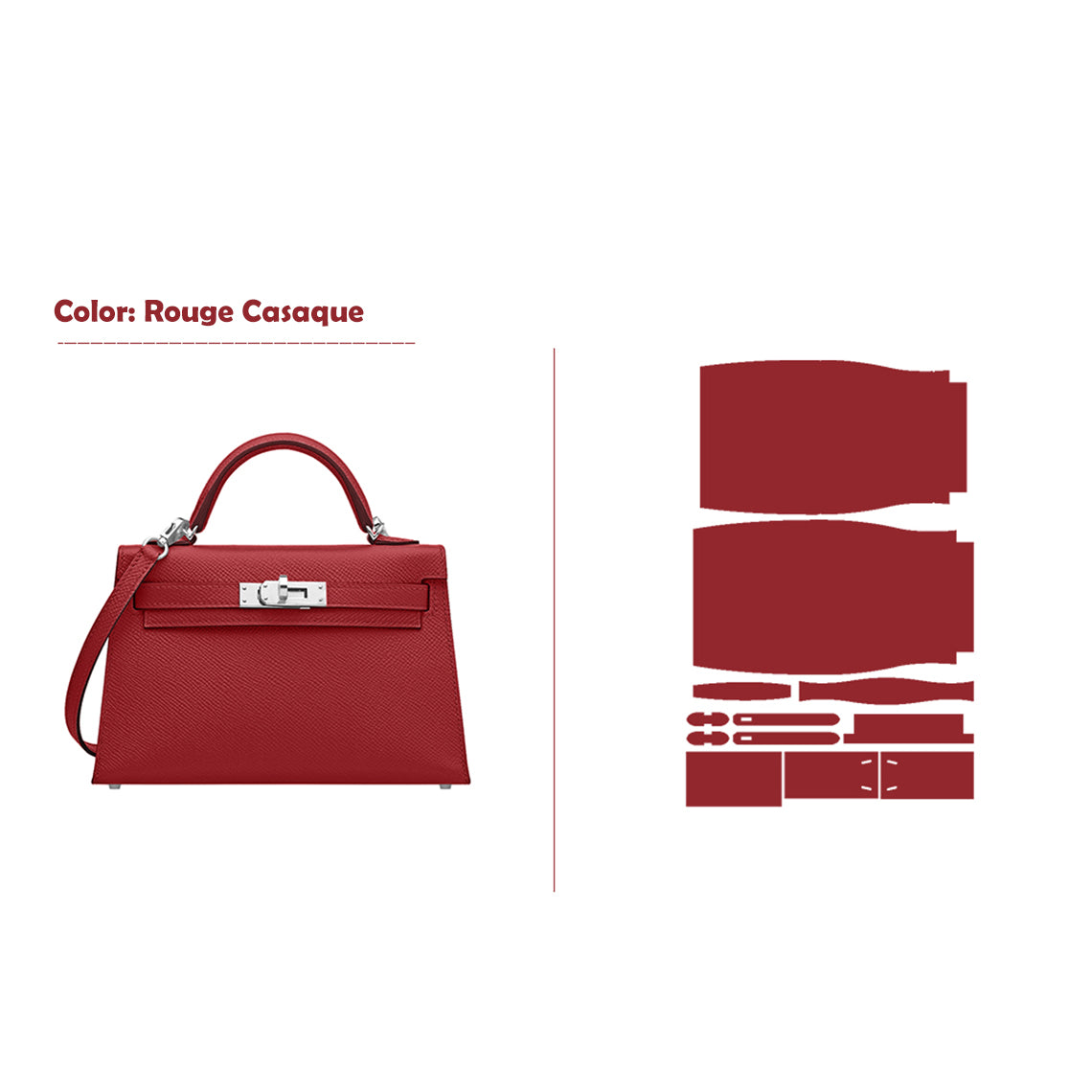 CUCUBIRD POPSEWING® Full Grain Leather Mini Kylie Handbag - Advanced DIY Kit  