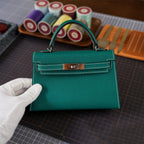 CUCUBIRD POPSEWING® Full Grain Leather Mini Kylie Handbag - Advanced DIY Kit  