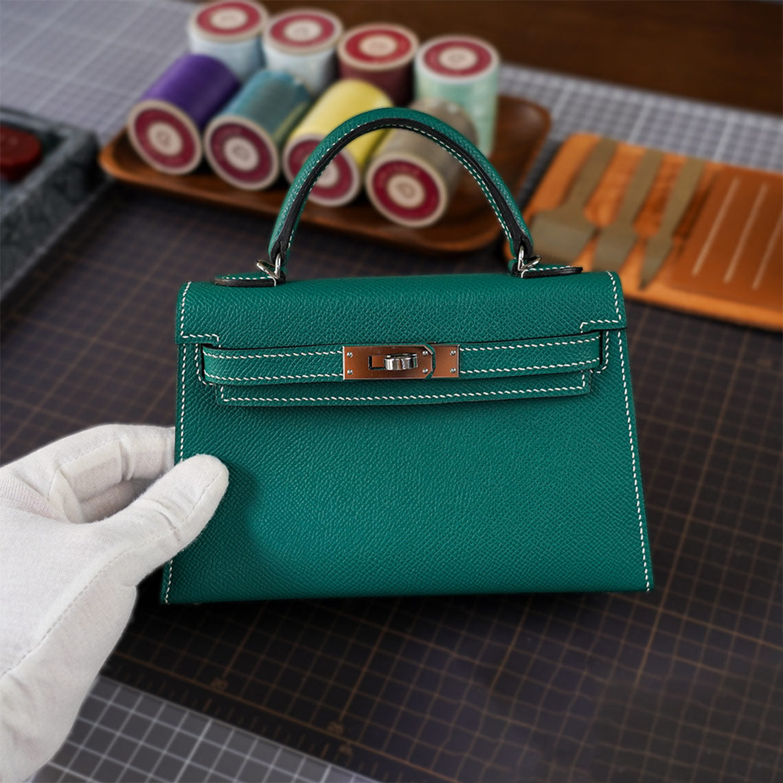 CUCUBIRD POPSEWING® Full Grain Leather Mini Kylie Handbag - Advanced DIY Kit  
