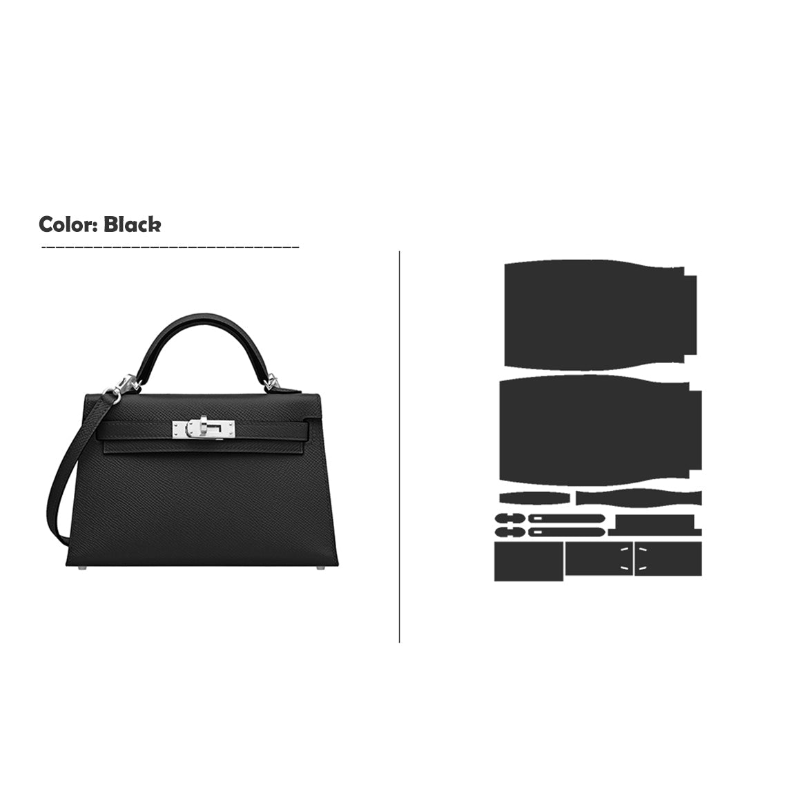 CUCUBIRD POPSEWING® Full Grain Leather Mini Kylie Handbag - Advanced DIY Kit  