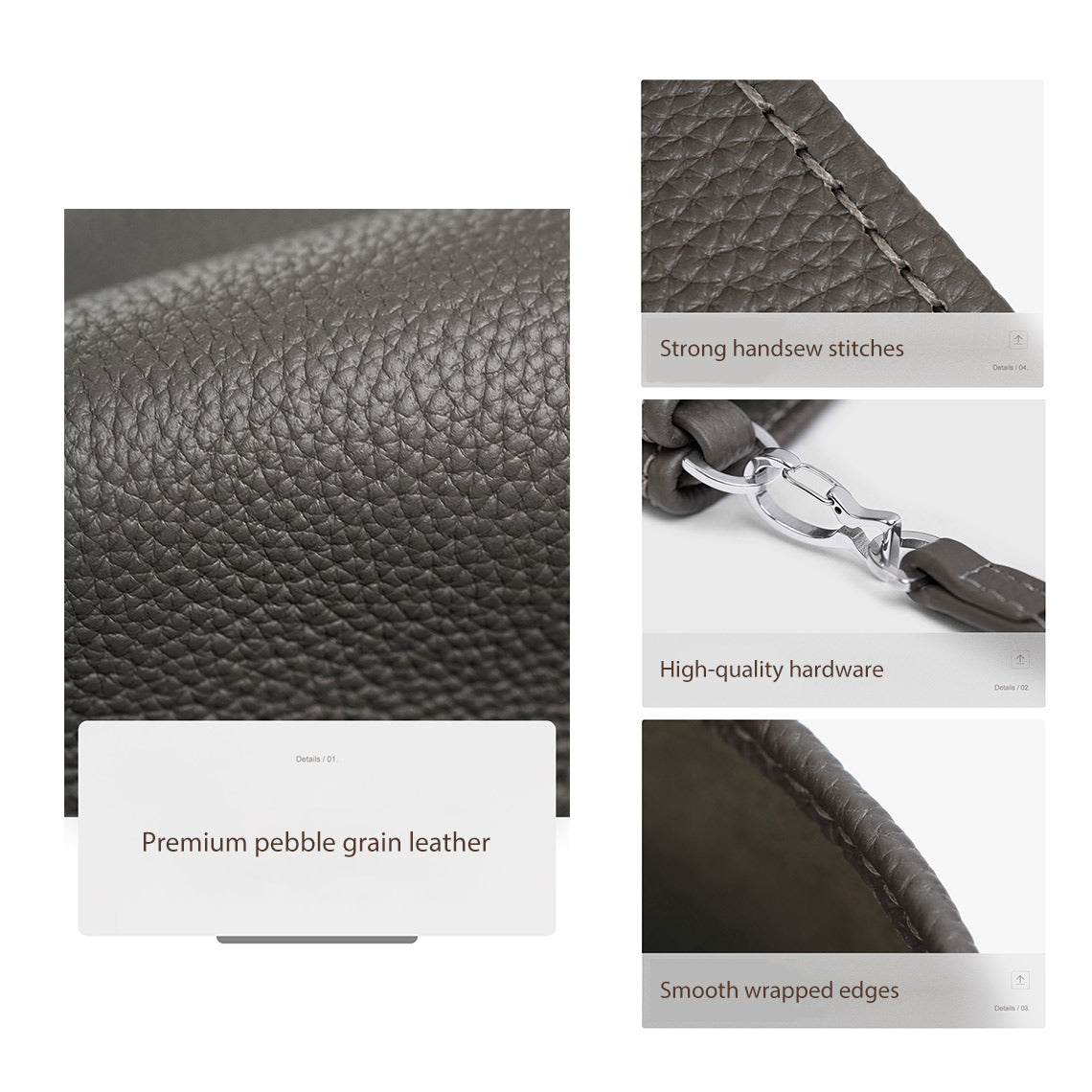 CUCUBIRD CUCUBIRD Top Grain Leather Panda Crossbody Bag DIY Kits  