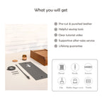 CUCUBIRD CUCUBIRD Top Grain Leather Panda Crossbody Bag DIY Kits  