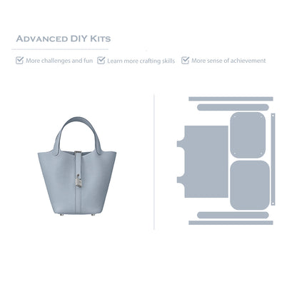 CUCUBIRD POPSEWING® Full Grain Leather New Lock Tote Bag - Advanced Kits  
