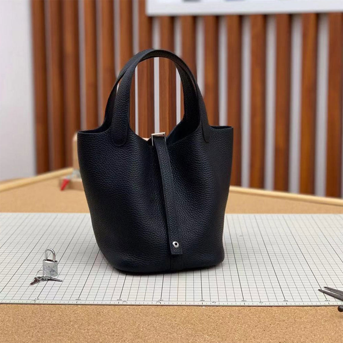 CUCUBIRD POPSEWING® Full Grain Leather New Lock Tote Bag - Advanced Kits  