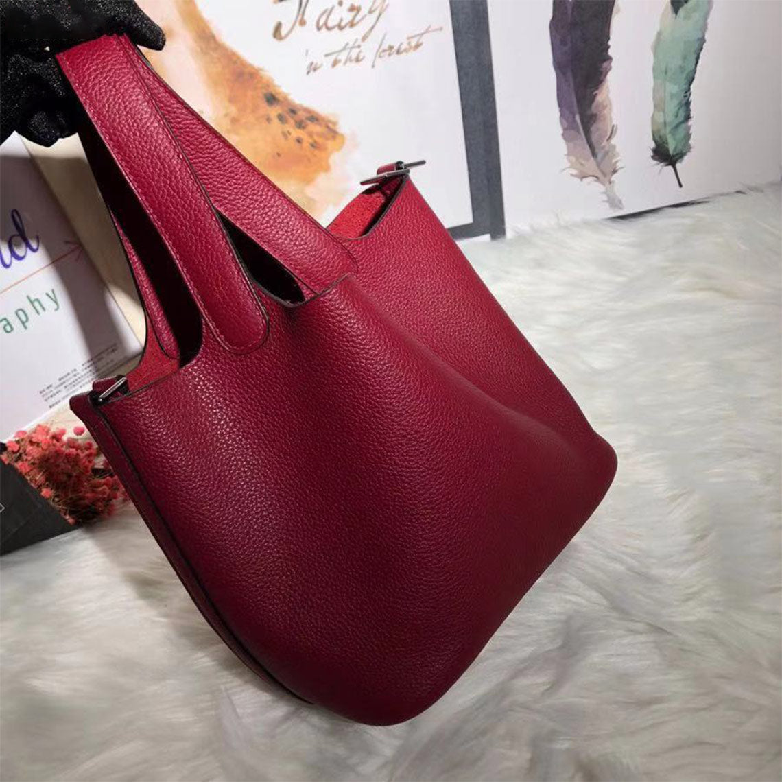 CUCUBIRD POPSEWING® Full Grain Leather New Lock Tote Bag - Advanced Kits  